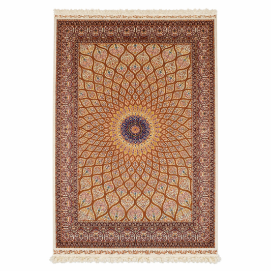 Royal Medallion Hand Knotted Silk Rug