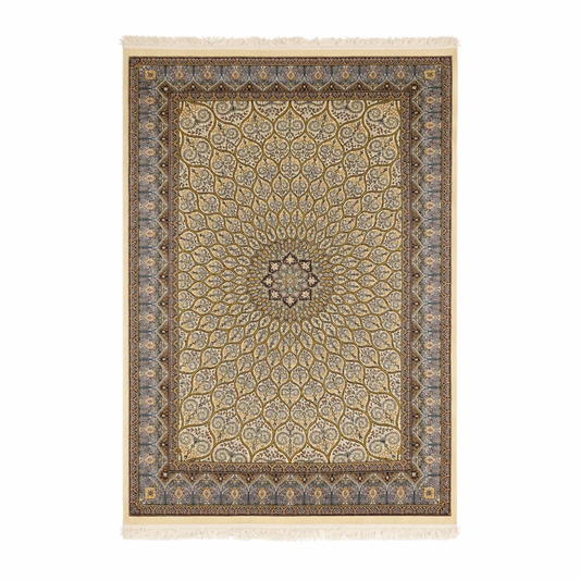 Royal Medallion Persian-Style Cream Rug