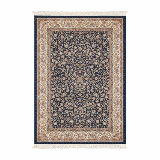 Traditional Midnight Floral Persian Style Rug
