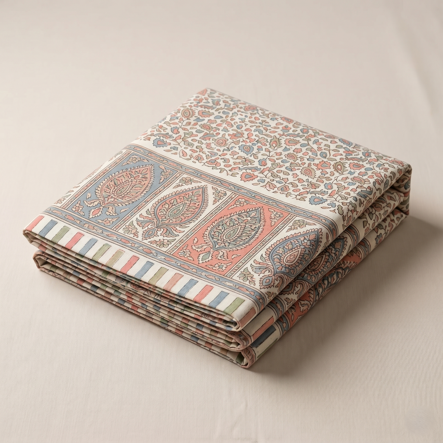 Sanganeri Print Floral Luxury Cotton Bedcover
