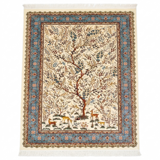 Tree of Life Handwoven Silk Rug