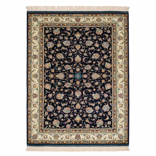 Midnight Floral Persian Style Area Rug