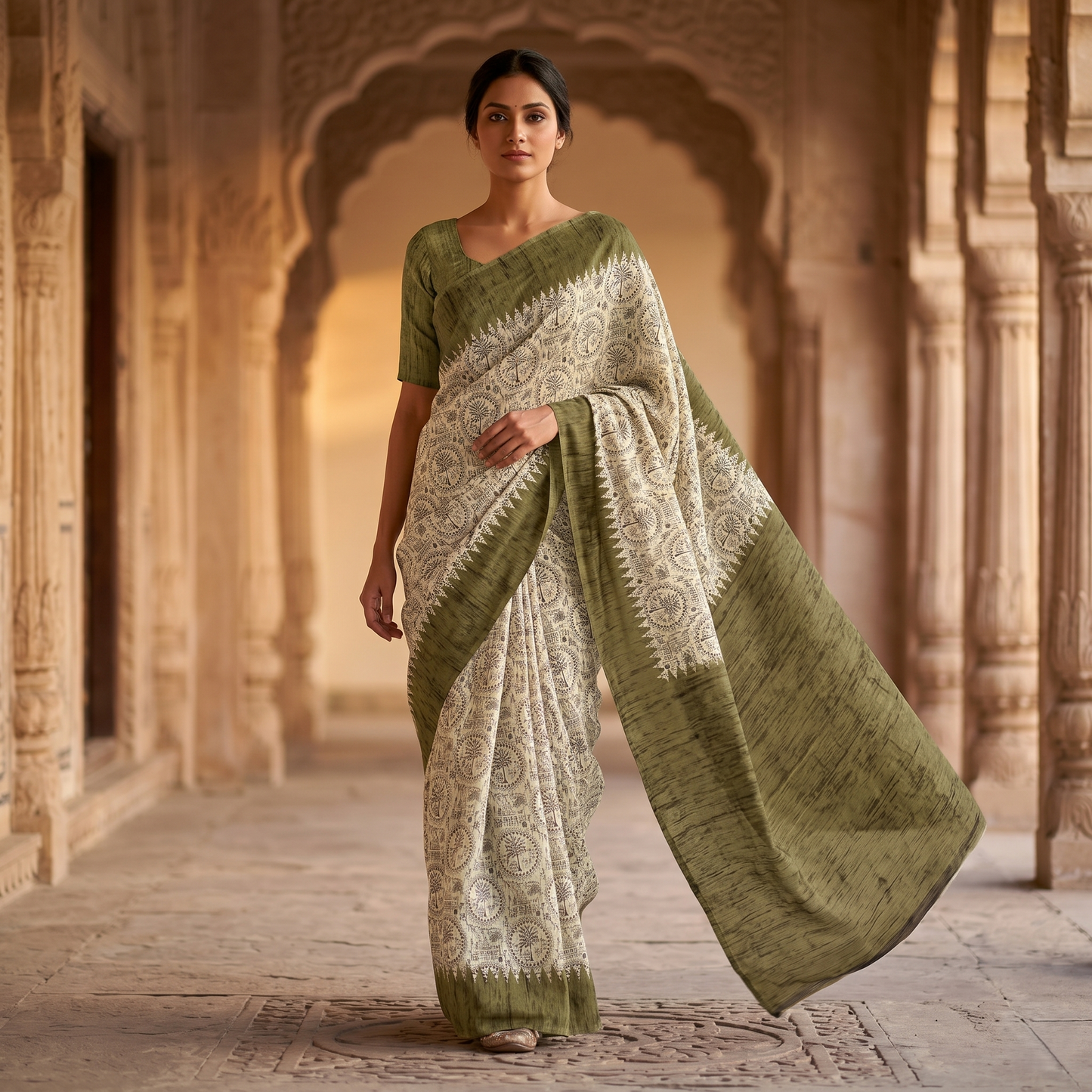 Elegant Earthy Ikats & Tree Motifs