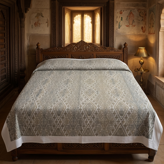 Luxury Geometric Simplicity Cotton Bedcover