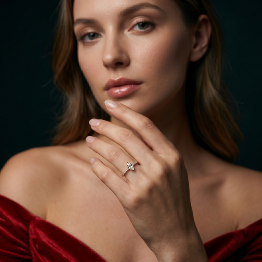 Marquise Diamond Yellow Gold Engagement Ring
