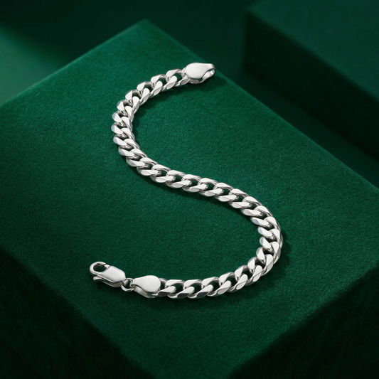 Elegance Glimmer Sterling Silver Bracelet