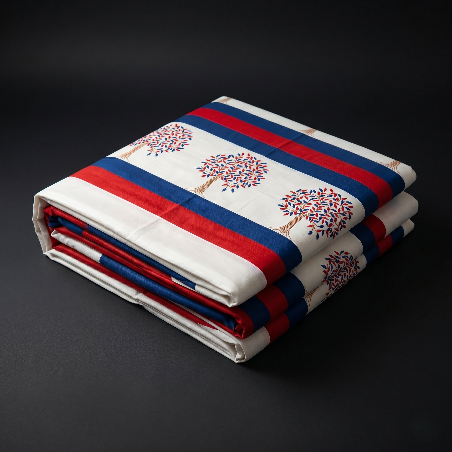 Royal Ivory Bedcover With Tree Motifs