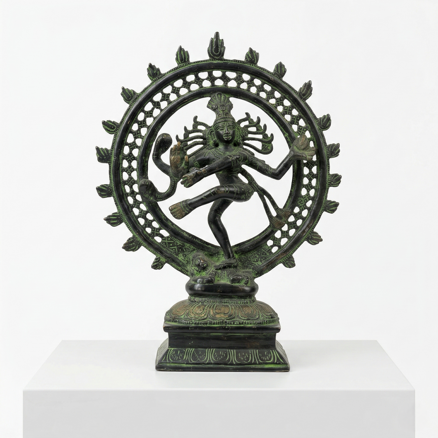 Antique Brass Dancing Shiva Nataraja Statue