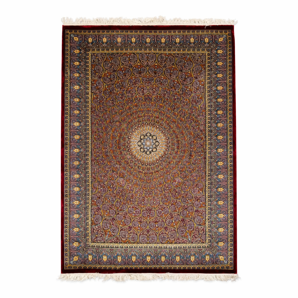 Royal Crimson Silk Touch Persian Rug