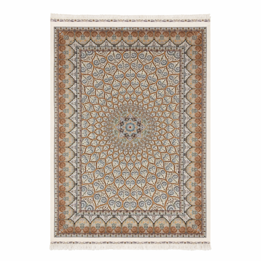 Royal Persian-Inspired Floral Medallion Rug