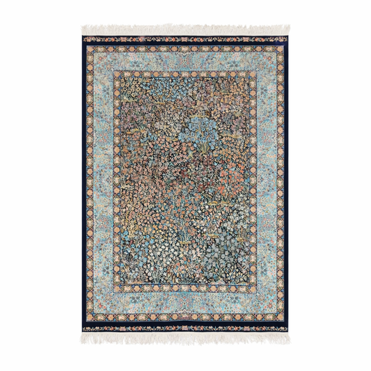 Floral Persian Silk Blend Area Rug