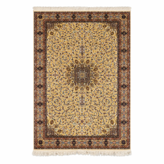 Ornate Persian Style Floral Medallion Area Rug