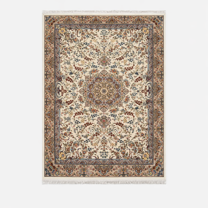 Floral Medallion Hand-Tufted Persian Rug