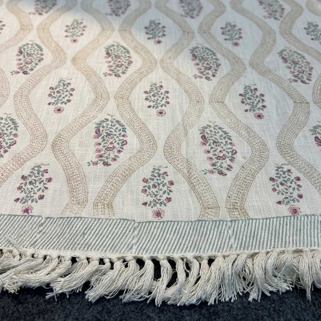 Ethereal Floral Handcrafted Khadi Bedcover Set