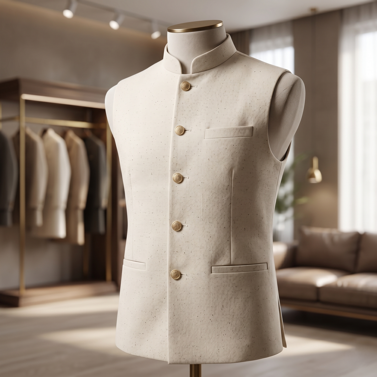 Regal Ivory Silk Speckled Heritage Waistcoat