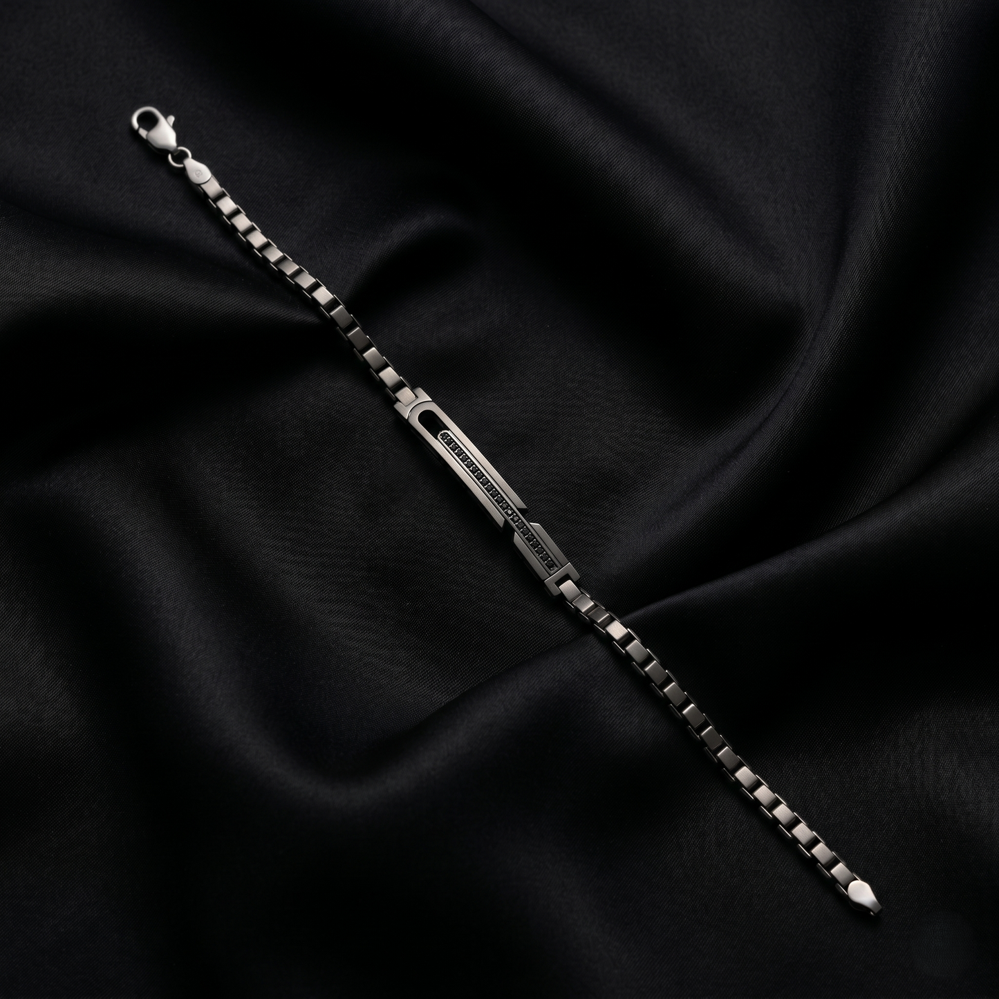 Elegant Geometric 92.5 Sterling Silver Bracelet