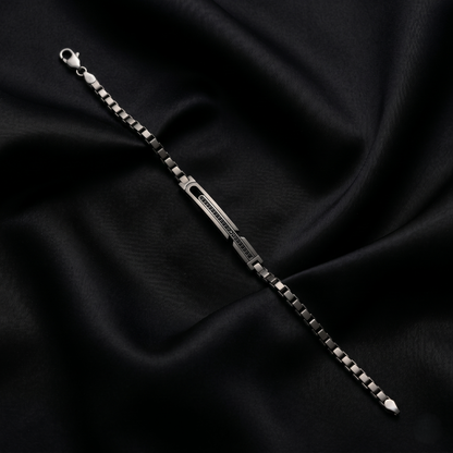 Elegant Geometric 92.5 Sterling Silver Bracelet
