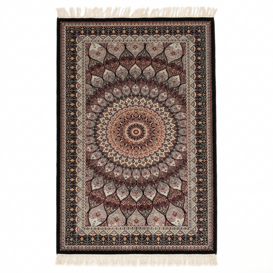 Persian Heritage Hand Knotted Medallion Rug