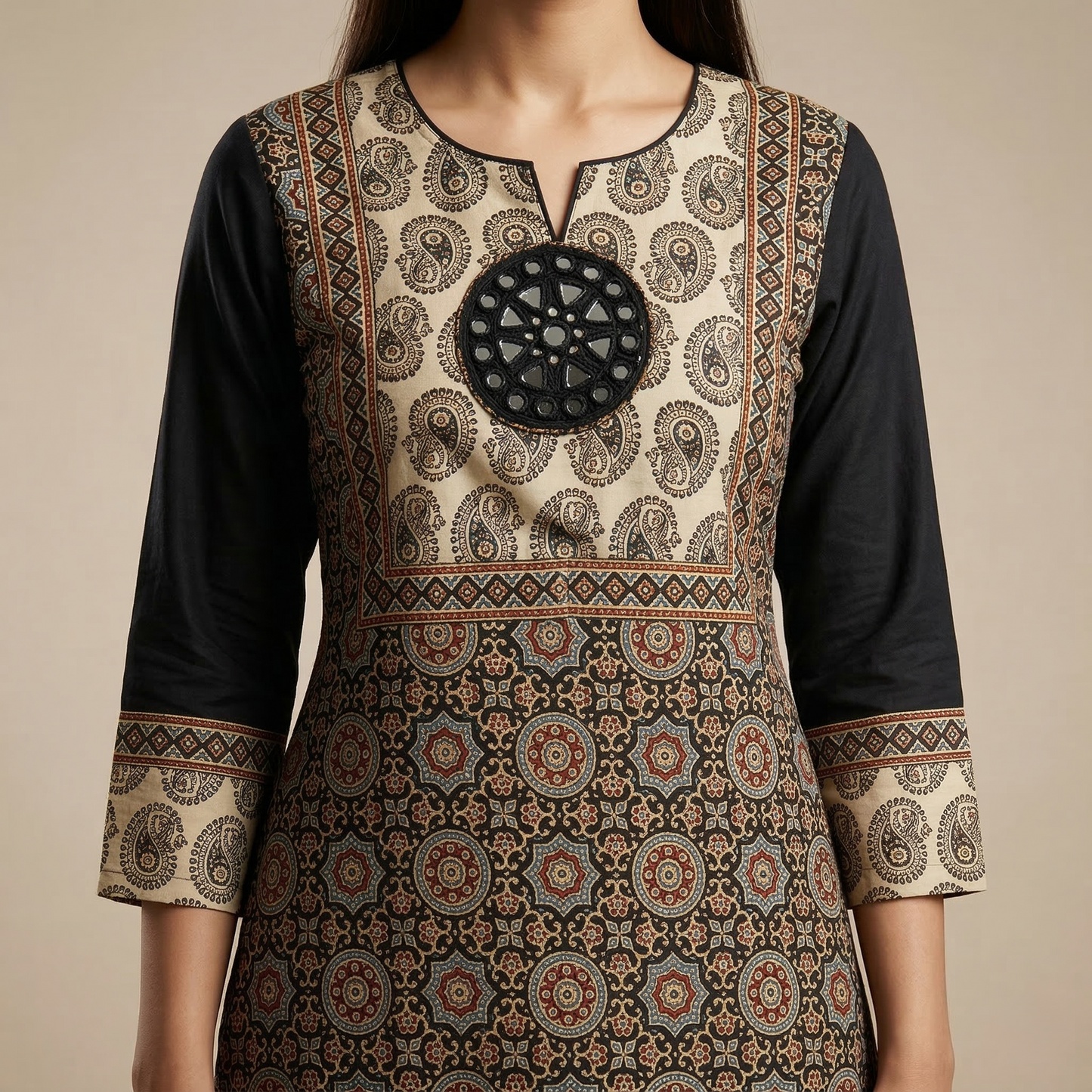 Hand Printed Indigo Royal Blue Heritage Kurti
