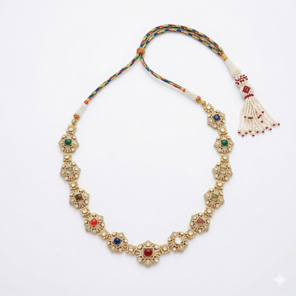 Navratna-Inspired 92.5 Sterling Silver Set