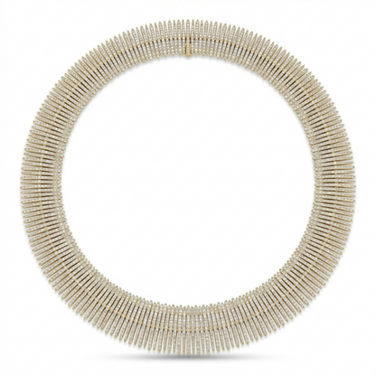 Radiant 18K Gold Sunburst Statement Necklace
