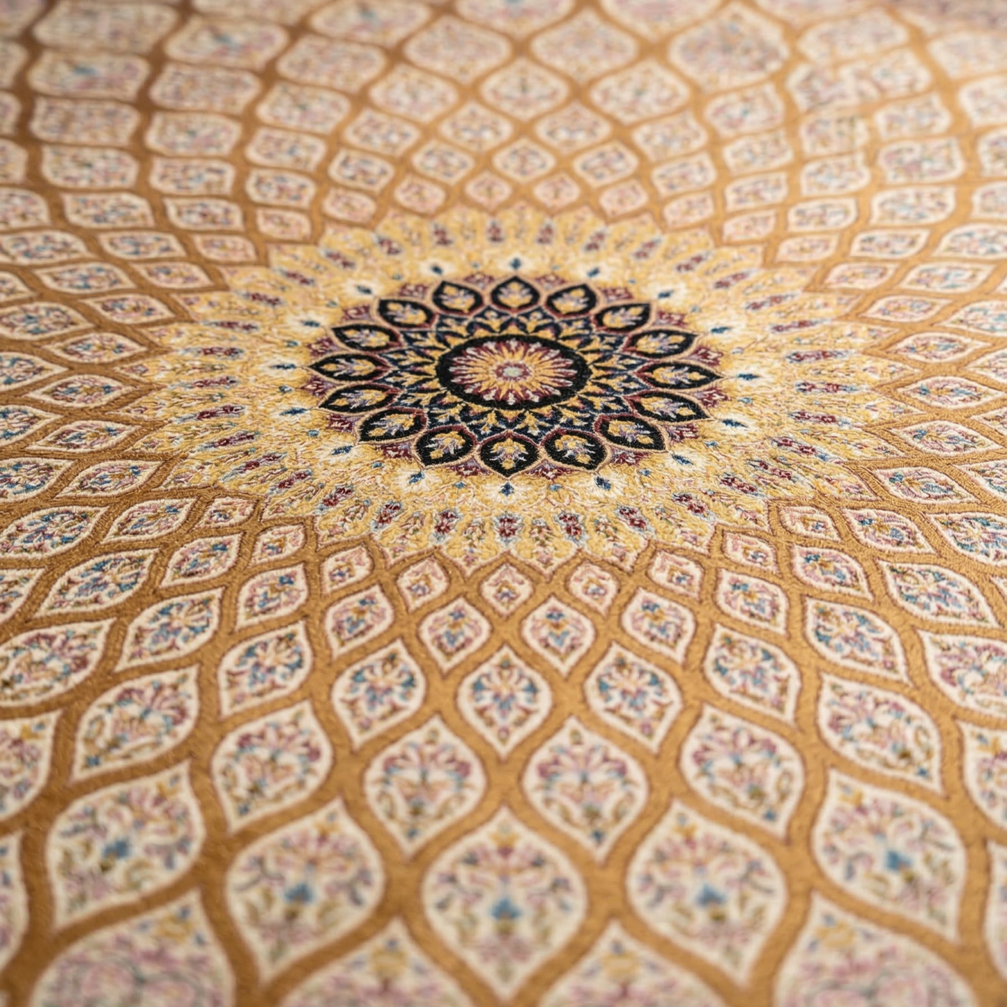 Royal Medallion Hand Knotted Silk Rug