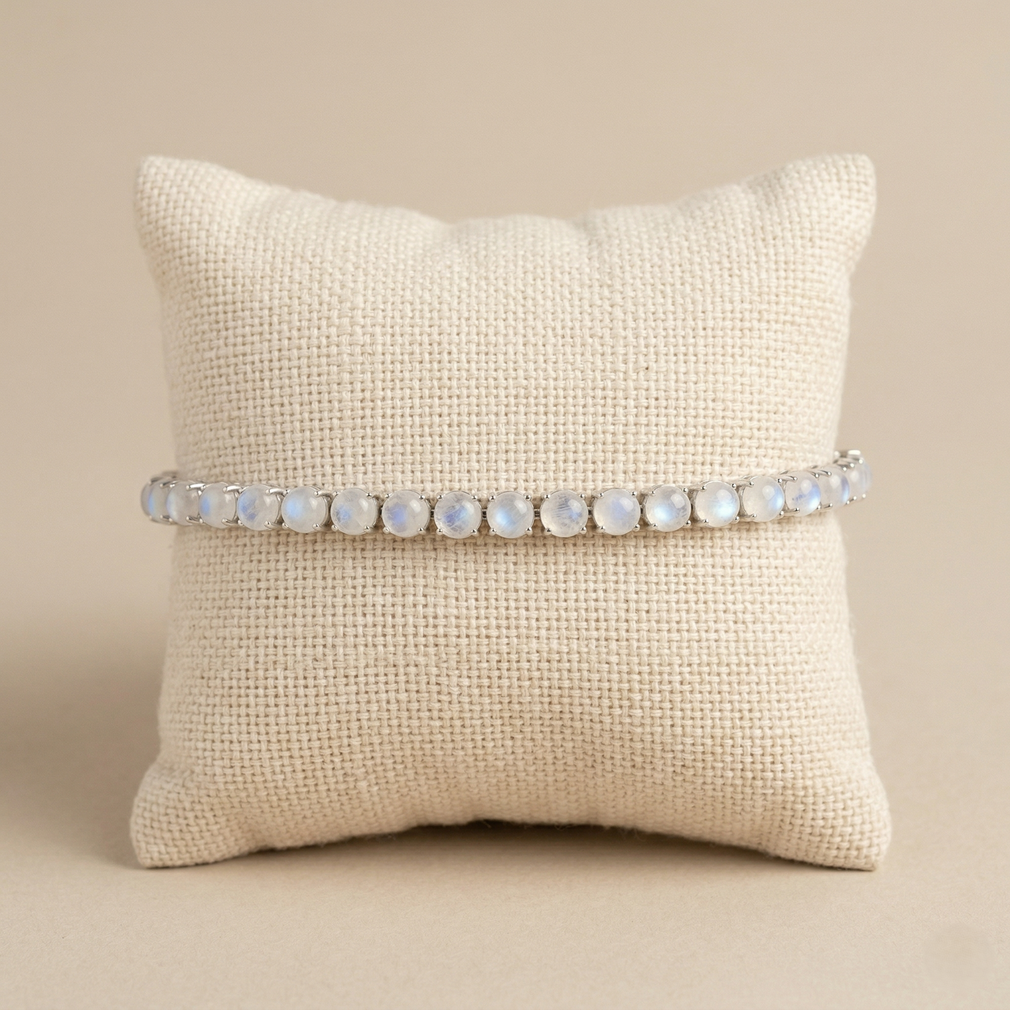 Celestial Ethereal Silver Moonstone Tennis Bracelet