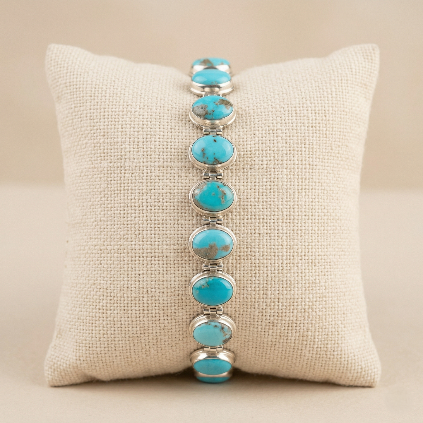 Azure Skies Sterling Silver Artisan Bracelet