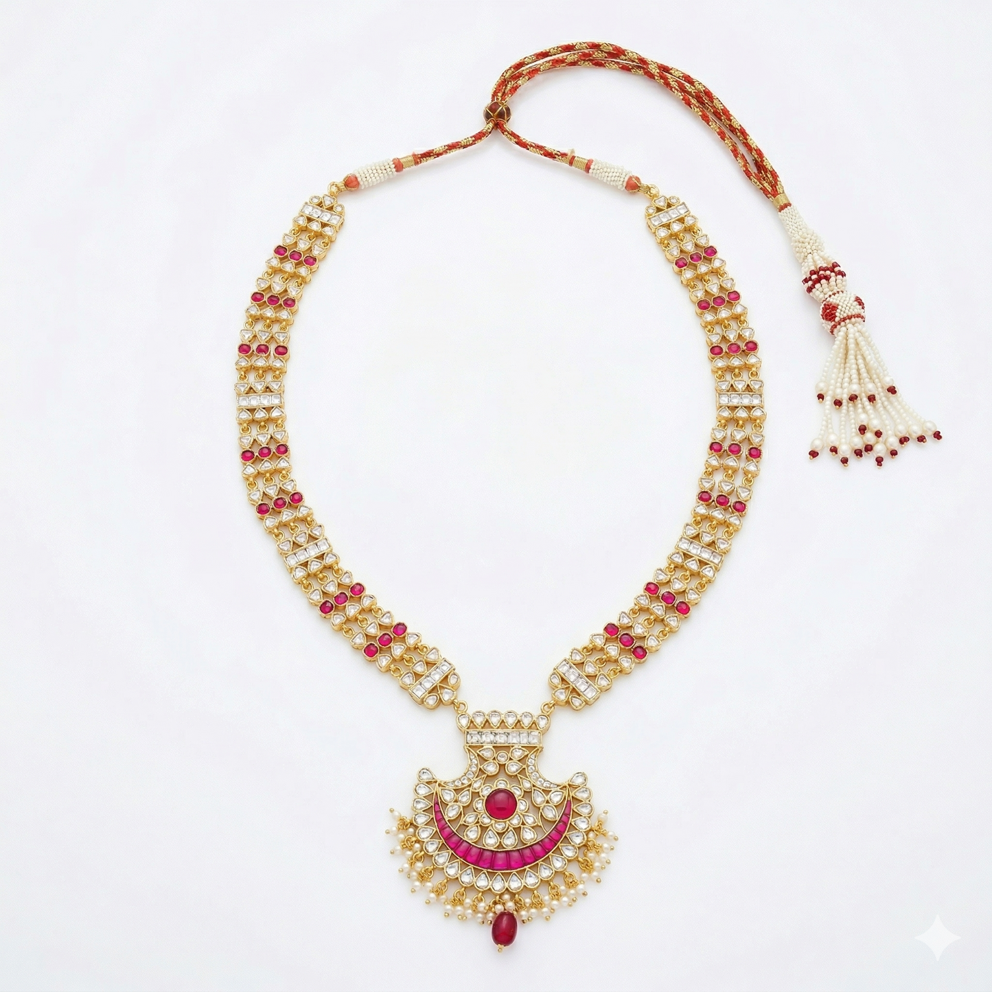 Royal Chandbali Heritage Silver Necklace Set
