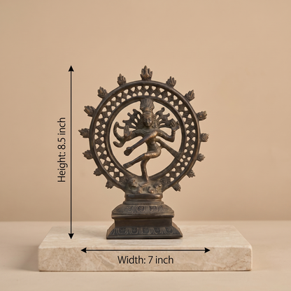 Majestic Brass Shiva Nataraja Divine Sculpture
