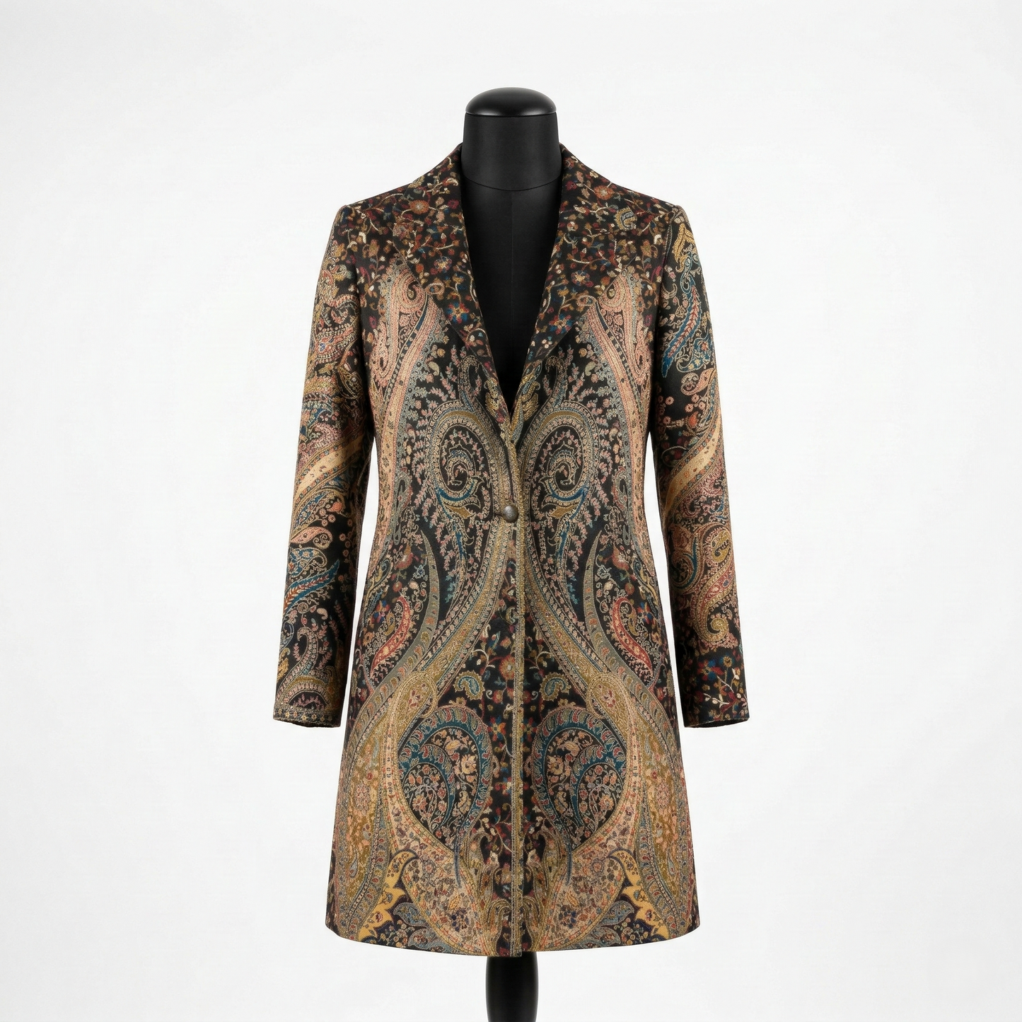 The Sovereign Paisley Tapestry Long Coat