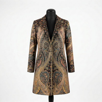 The Sovereign Paisley Tapestry Long Coat