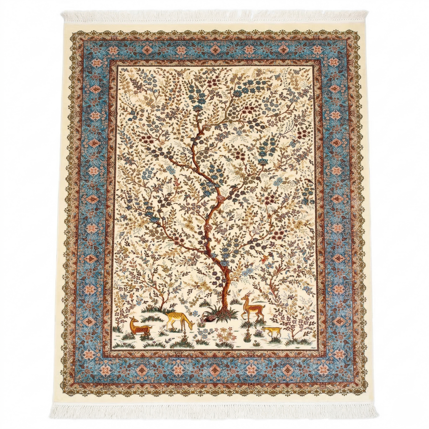 Tree of Life Handwoven Silk Rug