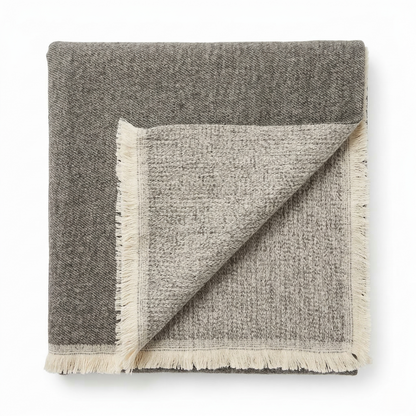 Hand Carved Heritage Pure Wool Oversized Blanket