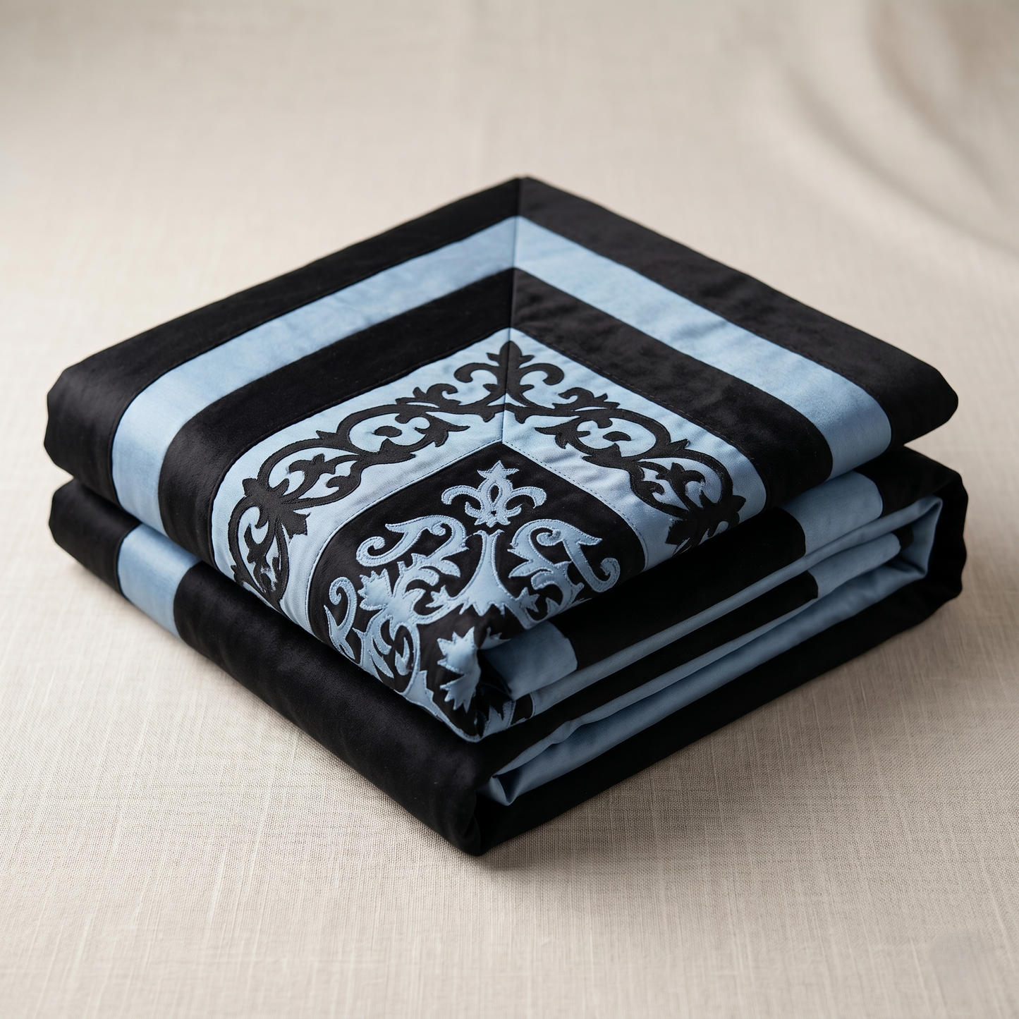 Royal Velvet Intricate Arabesque Bedcover Design