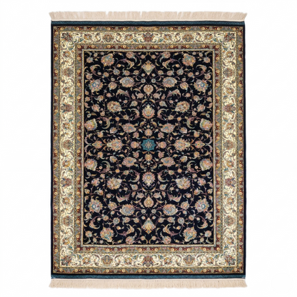 Midnight Floral Persian Style Area Rug