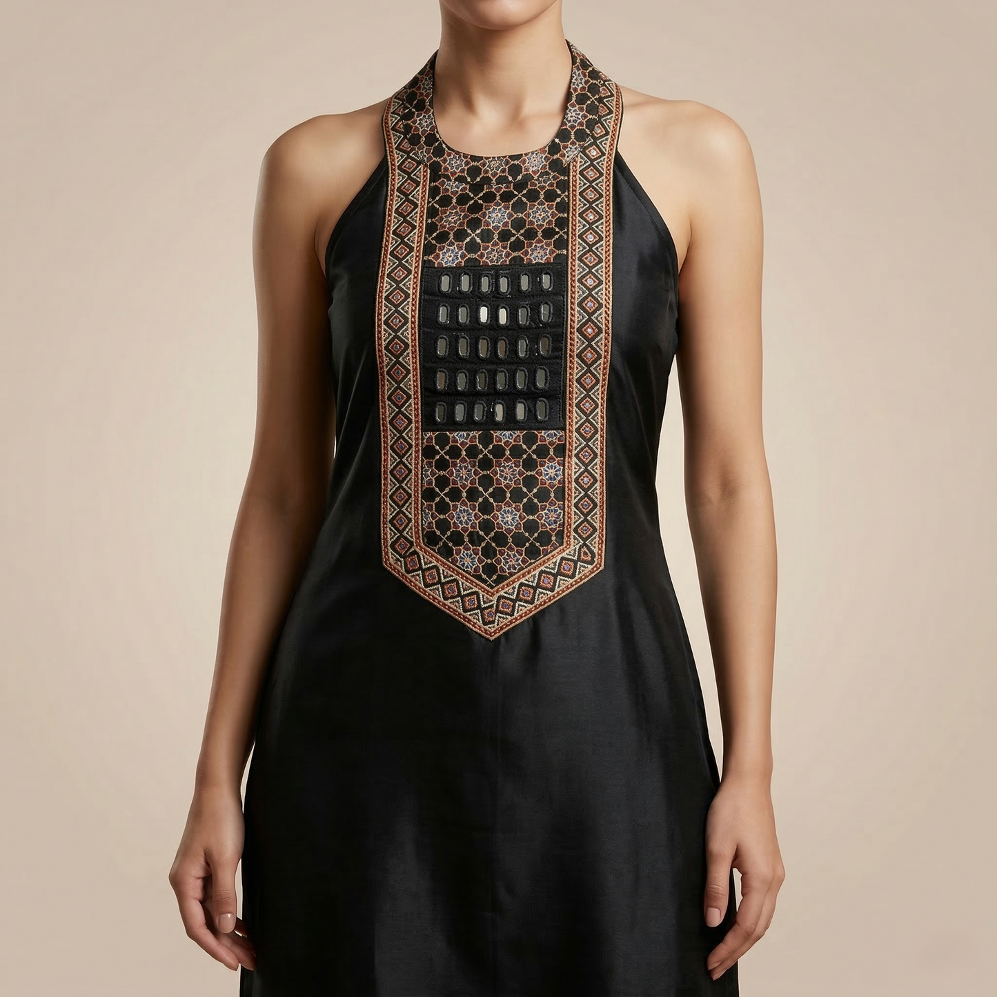 Timeless Elegance The Midnight Noir Kurti