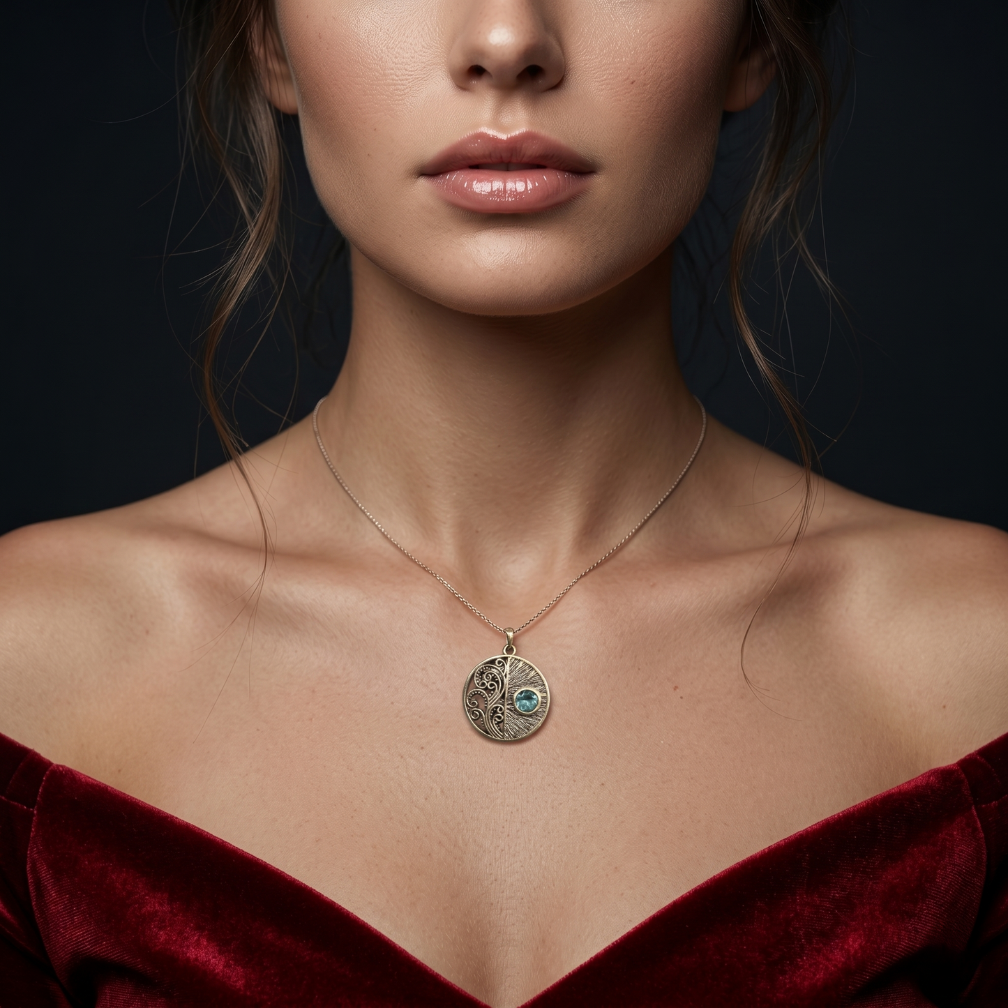 The Eternal Balance Silver Gemstone Pendant