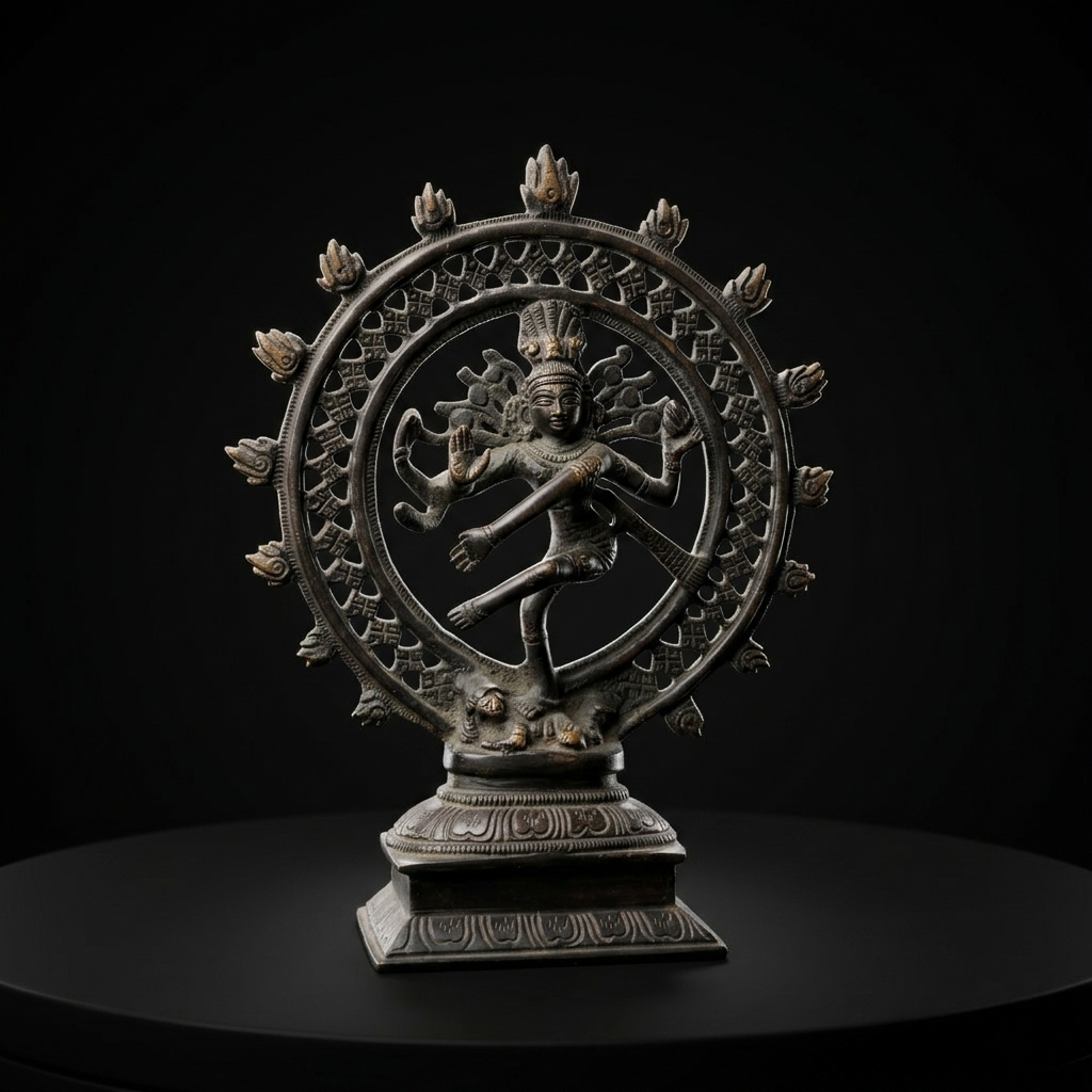 Majestic Brass Shiva Nataraja Divine Sculpture