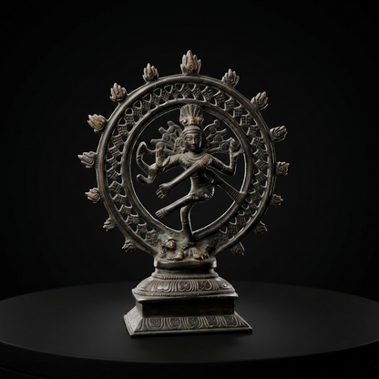 Majestic Brass Shiva Nataraja Divine Sculpture