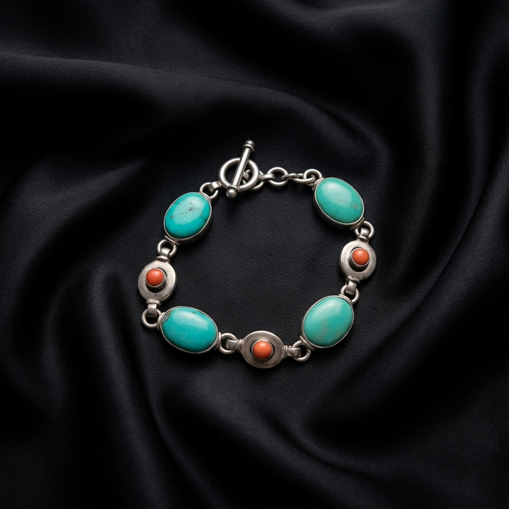 The Eternal Azure Silver Link Bracelet