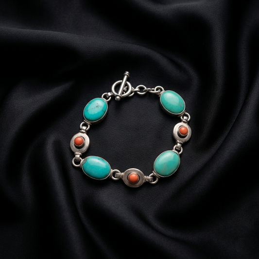 The Eternal Azure Silver Link Bracelet