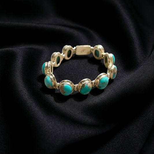 Azure Skies Sterling Silver Artisan Bracelet