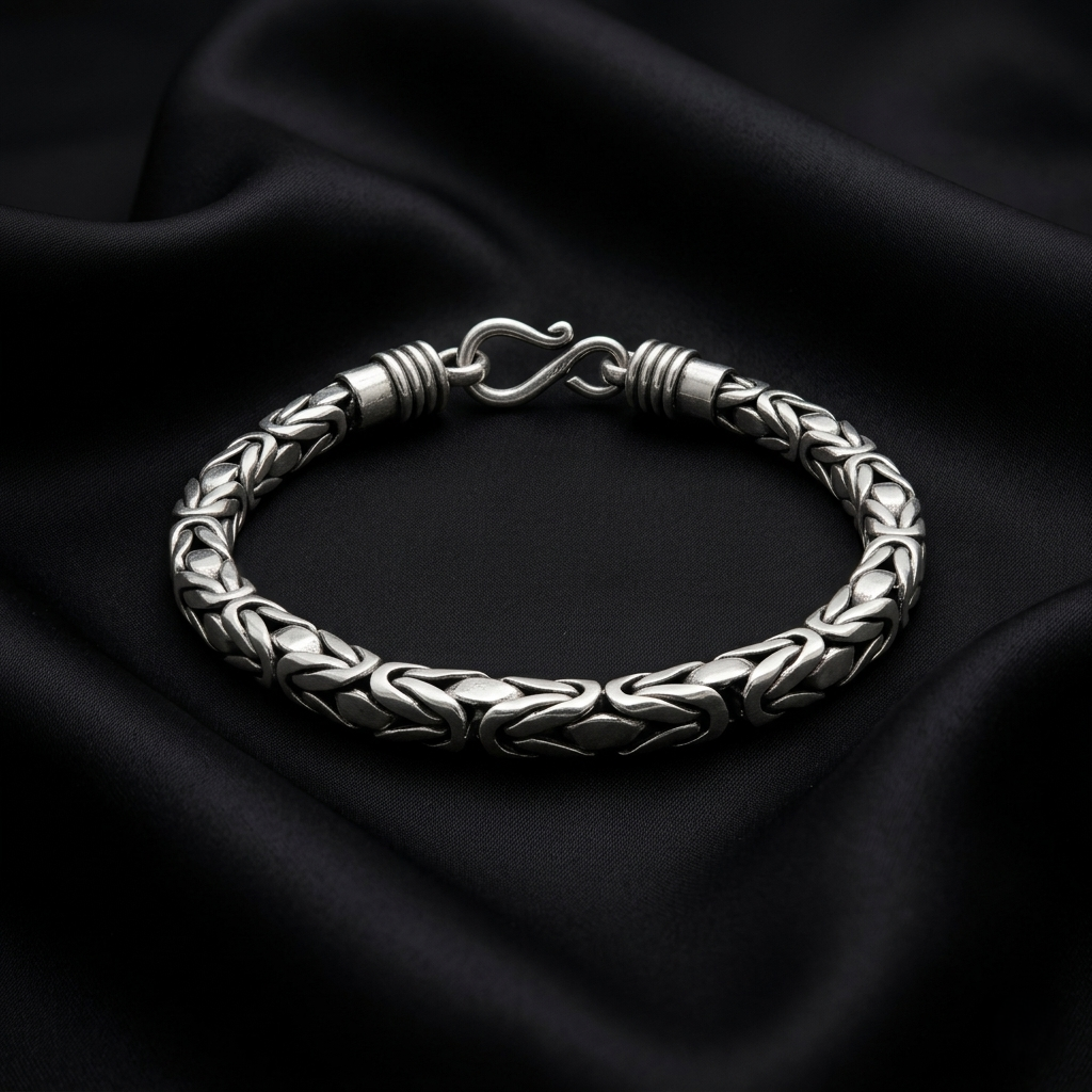 Royal Sterling Floral Link Bracelet