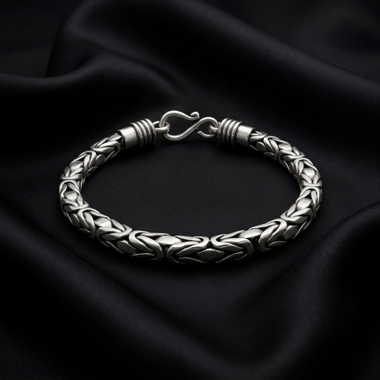 Royal Sterling Floral Link Bracelet
