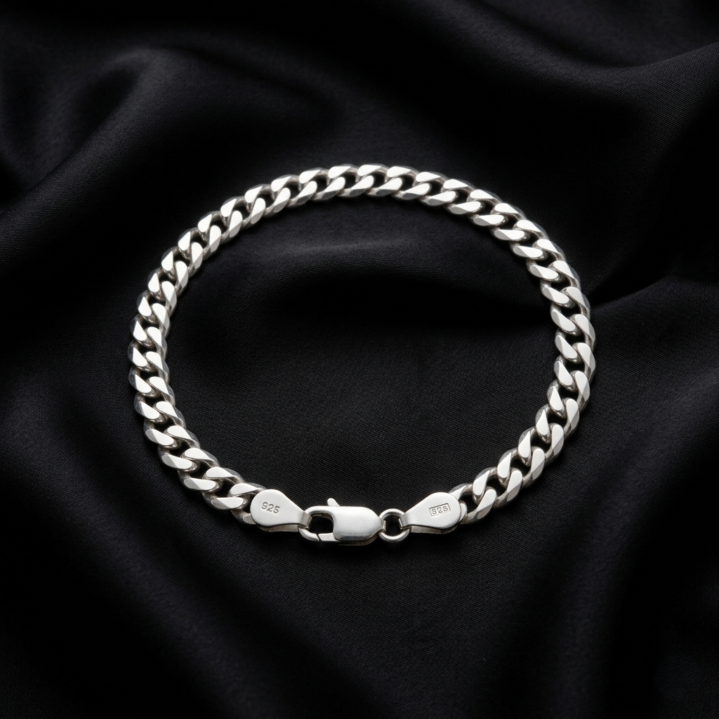 Elegance Glimmer Sterling Silver Bracelet