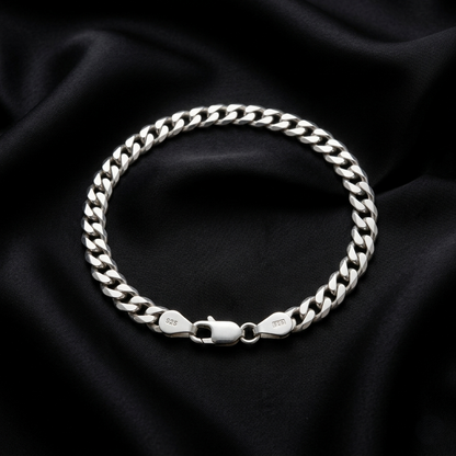 Elegance Glimmer Sterling Silver Bracelet