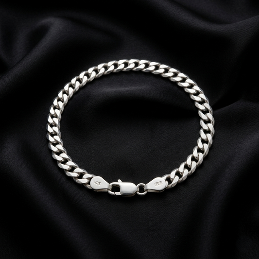 Elegance Glimmer Sterling Silver Bracelet