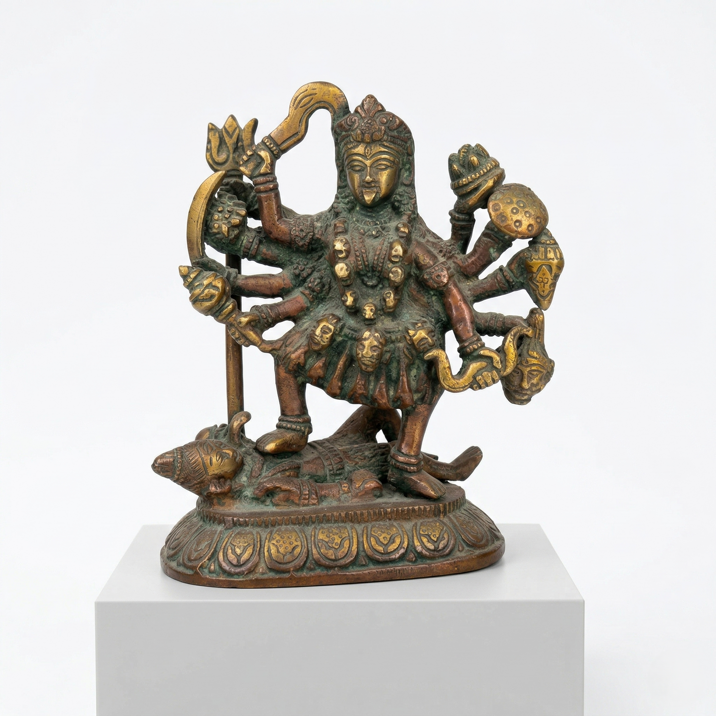 Antique Brass Maa Kali Statue