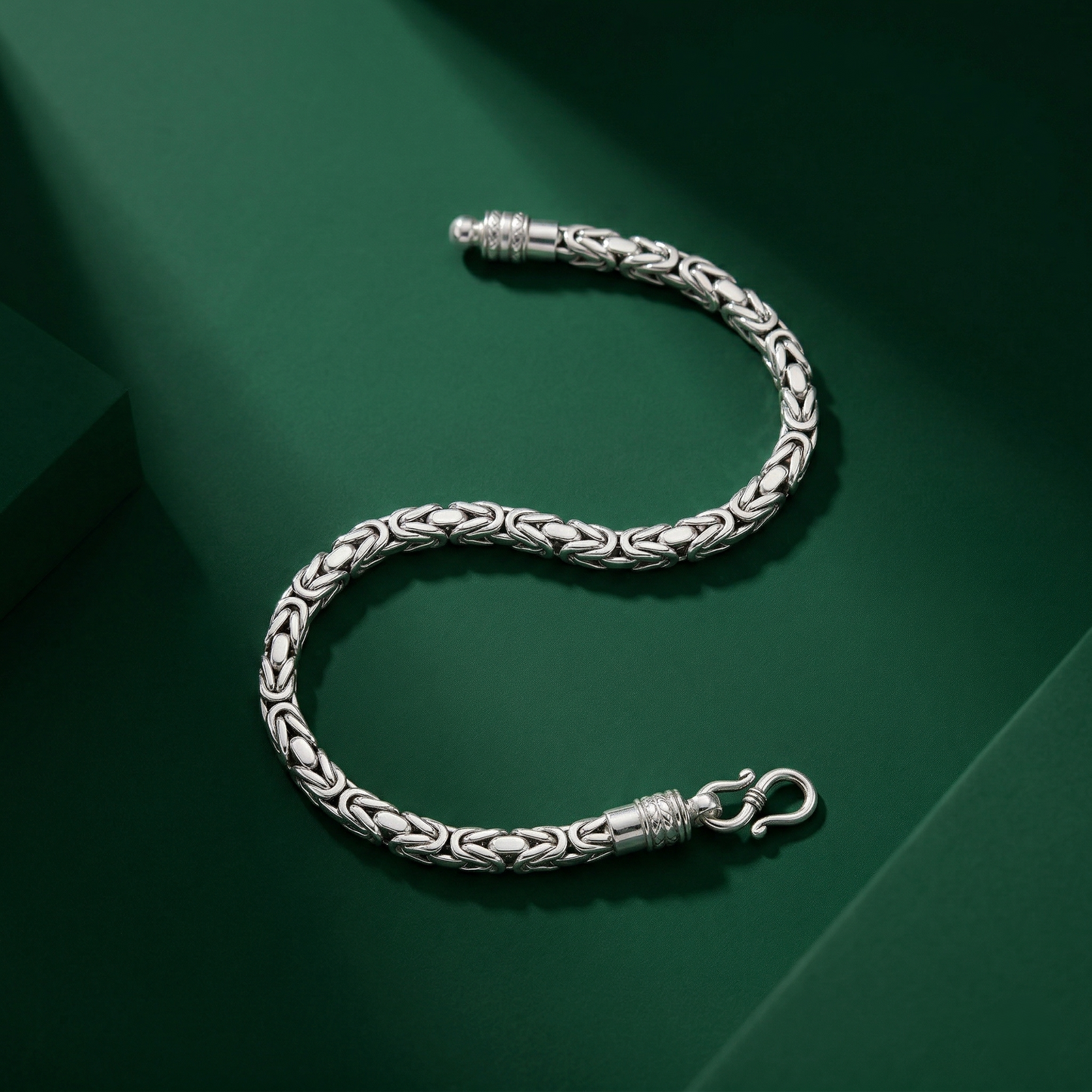 Royal Sterling Floral Link Bracelet